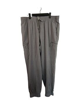 Avalanche Gray Elastic Waist Jogger Pants With Drawstring Size Large